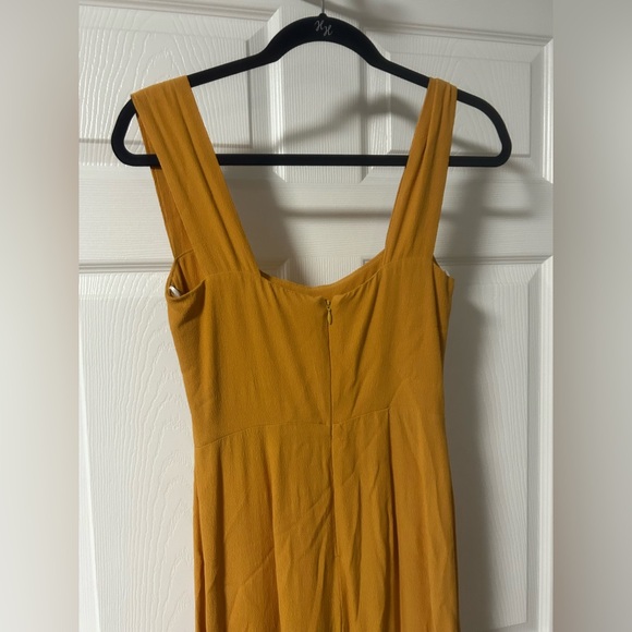 Reformation Elegant Mustard Yellow Women's Dress - Picture 2 of 5